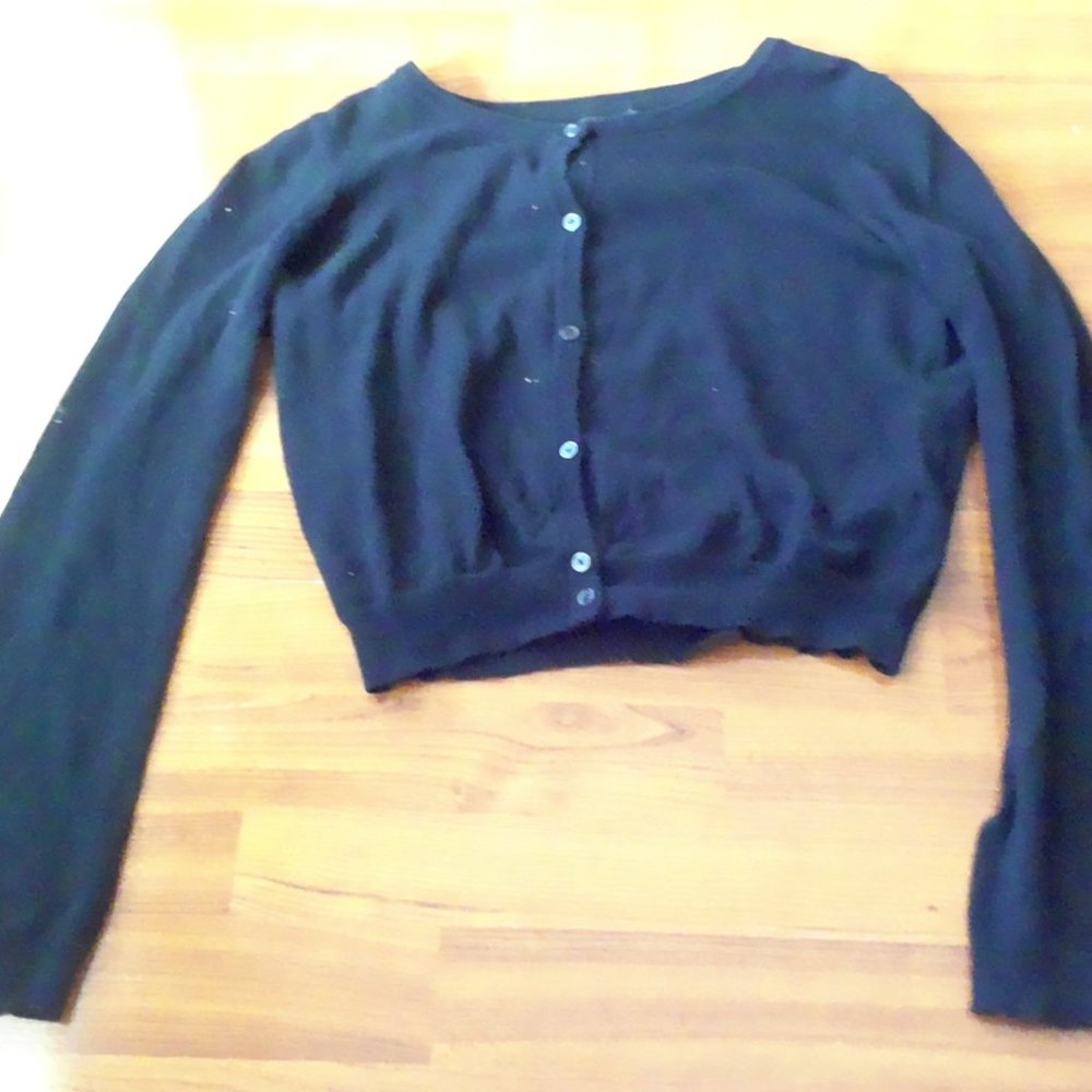 Black Button Down Sweater